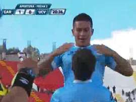 Marcio Valverde celebra un gol ante César Vallejo. PortalOvación
