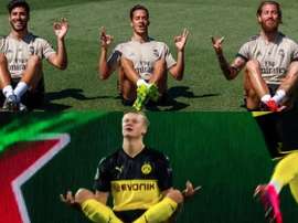 Les joueurs du Real Madrid la jouent comme Haaland. Captura/SergioRamos/ESPN
