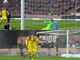 Reus a marqué le but du 0-1 lors du Francofrt-Borussia Dortmund. Capture/FOXSport