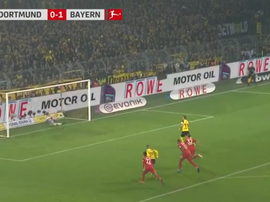 Marco Reus scored a penalty against Bayern Munich. Caputra/BTSport