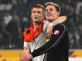 Reus y Marc-André Ter Stegen, cuando compartían equipo en el Borussia Mönchengladbach. AFP