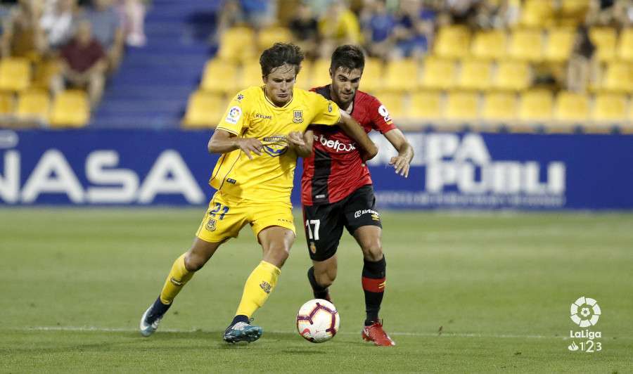 Marco Sangalli, en un partido con el Alcorcón (Foto: LaLiga).