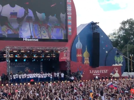 Locura en Rusia por los jugadores. Twitter/nmdear