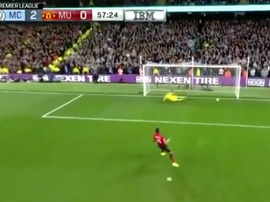 Martial a inscrit son 6ème but de la saison. Screenshot/NBCSports