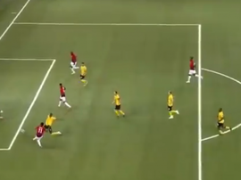 Anthony Martial scored against Young Boys. Captura BT Sport