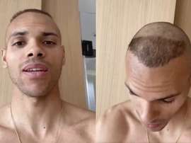 Quand Braithwaite se fait une coupe à la Ronaldo. Captures/Twitter/MartinBraith