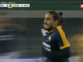 Splendide but de Martín Cáceres. Capture/ESPN