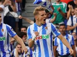 Odegaard tem um futuro incerto. RealSociedad
