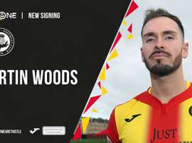 Woods arbore déjà les couleurs de son nouveau club. PartickThistle