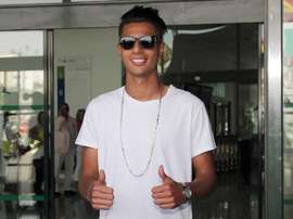 Mastour, tras su llegada a Málaga. Twitter