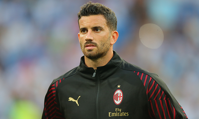 Mateo Musacchio, durante el calentamiento de un partido del Milan de la temporada 2018-19. ACMilan
