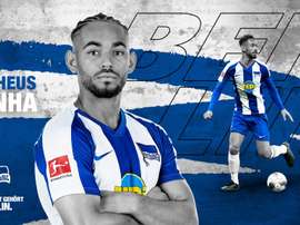 Matheus Cunha é o novo atacante do Hertha Berlim. Twttier @HerthaBSC