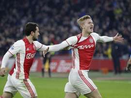 De Ligt na mira do Barcelona. Twitter/AFCAjax