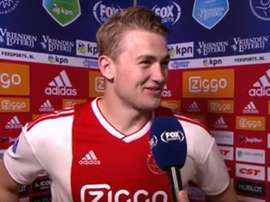 De Ligt gave an interview on his future at, or away from, Ajax. Screenshot/FOXSports
