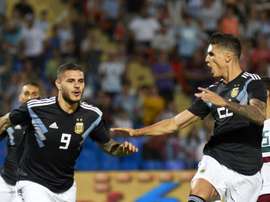 Icardi marque son premier but. ArgentinaTwitter