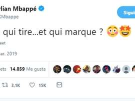 Mbappé a ri du but de Verratti. capture/Twitter/Mbappé