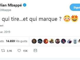 Mbappe makes fun of Verratti. Screenshot/Twitter/KMBappe