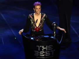 Rapinoe pediu mais compromisso social a Messi e Cristiano. EFE