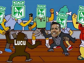 Lucumí y Dayro protagonizaron la imagen más lamentable del partido. FutbolSinLimite