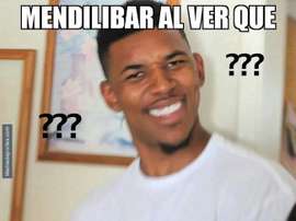 Mendilibar pudo alinear a Cucurella. MemeDeportes