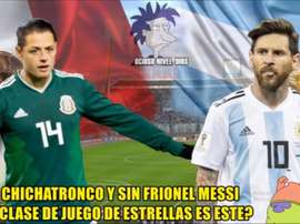 Los 'memes' de Argentina-México. Twitter