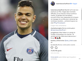 Ben Arfa deixa mensagem de despedida. Instagram/BenArfa