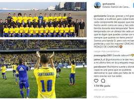 Santamaría se va por todo lo alto. Instagram