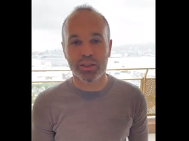 Iniesta também manda uma mensagem. Captura/AndresIniesta8