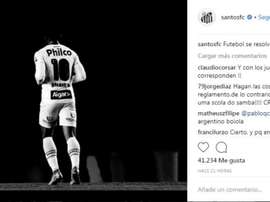Crece la tensión entre clubes. Instagram/SantosFC