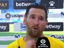 Messi s'est montré plus optimiste contre Alavés. Capture/MovistarLaLiga
