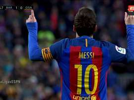 Messi abriu o ativo na 34ª rodada da LaLiga. Twitter