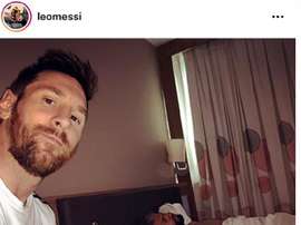 Messi se la jugó al 'Kun'. Captura/LeoMessi