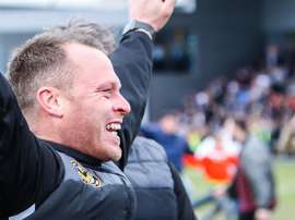 Michael Flynn, nuevo entrenador del Newport County. Newpor County
