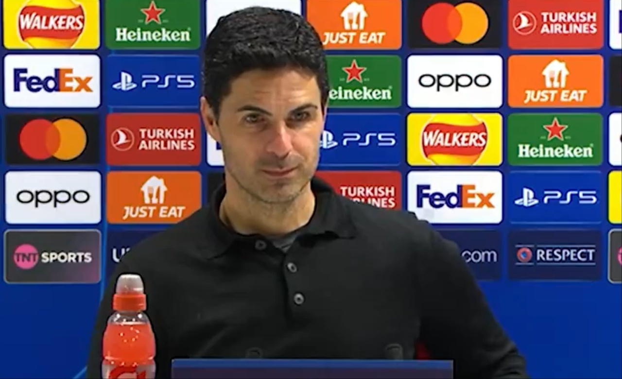 "We gave them two goals," claims Arteta
