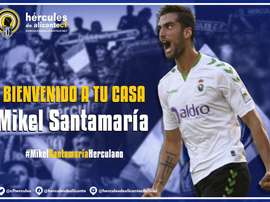 Mikel Santamaría, nuevo jugador del Hércules. HérculesCF