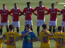Alcorcon and Nastic paid tribute to the late Jose Antonio Reyes. Capturas/LaLiga