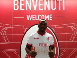 Diakité défendra les couleurs de Bari jusqu'à la fin de la saison. Twitter/FCB1908