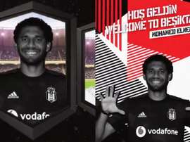 Mohamed Elneny file à Besiktas. Twitter/Besiktas