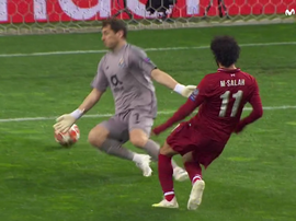 Le but de Salah. Capture/Movistar