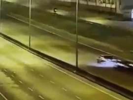 El taxi circulaba de manera correcta y Nahuel lo embistió. Captura