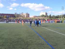 Momento en el que Coulibaly se retira lesionado. CFBadalona