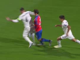 Ramos mandó un mensaje al jugador. Captura/Movistar+