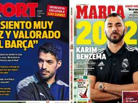 Capas de Sport e Marca de 22/11/19. Sport/Marca