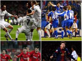 Montage des remontadas du Real Madrid, Deportivo La Corogne, Liverpool et Barça. BeSoccer