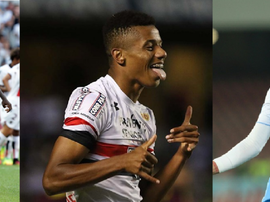 Malang Sarr, David Neres and Sergej Milinkovic-Savic (L-R). BeSoccer