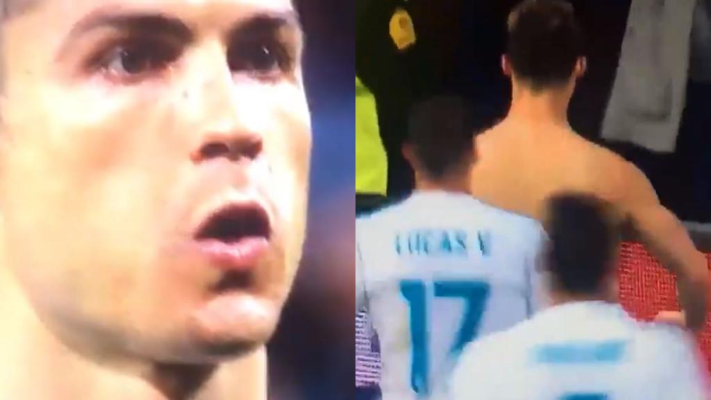 Tras la polémica, Cristiano y Buffon se cruzaron en zona mixta