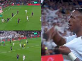 Vinicius porta in vantaggio i Blancos. MovistarLaLiga