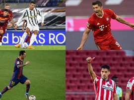 Do FIFA 21 ao ProFootballDB: as cartas dos 10 melhores jogadores. EFE - AFP