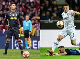 Ronaldo trails Jovic in this season's statistics. EFE-AFP