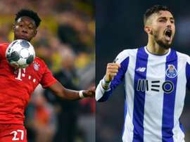 Alex Telles e Alaba podem provocar uma guerra Barça-Madrid. AFP